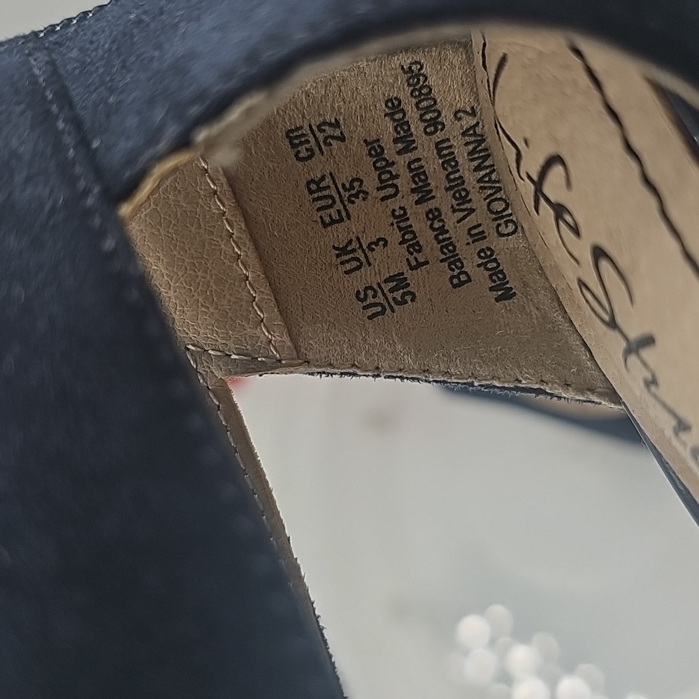 K Life Stride Women's Navy Blue Heels Sz 5m - Picture 10 of 12